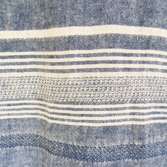 Artisan NY Striped Boxy Linen Dolman Sleeve Top Blouse M - Picture 5 of 5